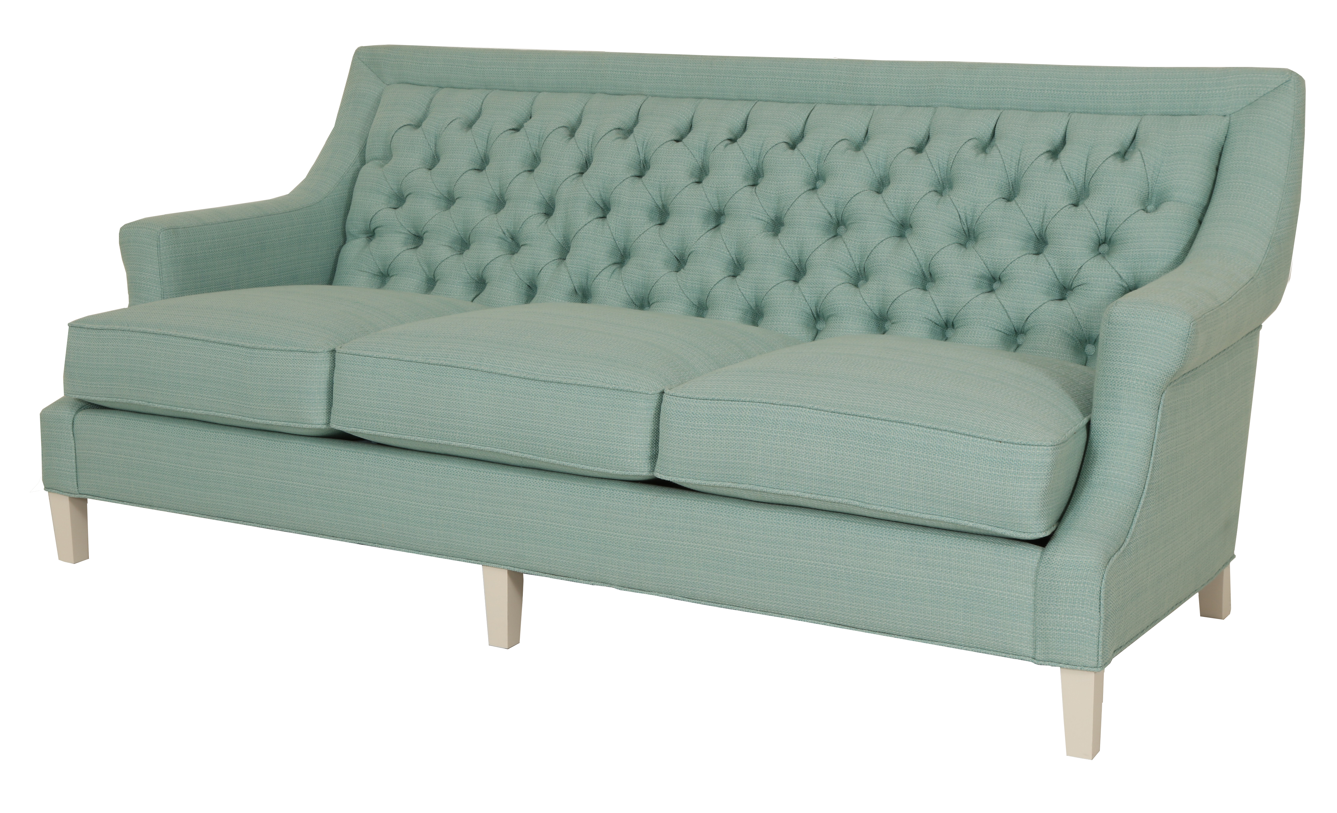 Parisian sofa in light green from Company C for Norwalk Furniture  