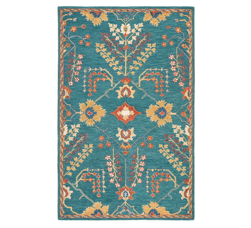 Province blue and orange area rug from Jaipur Living