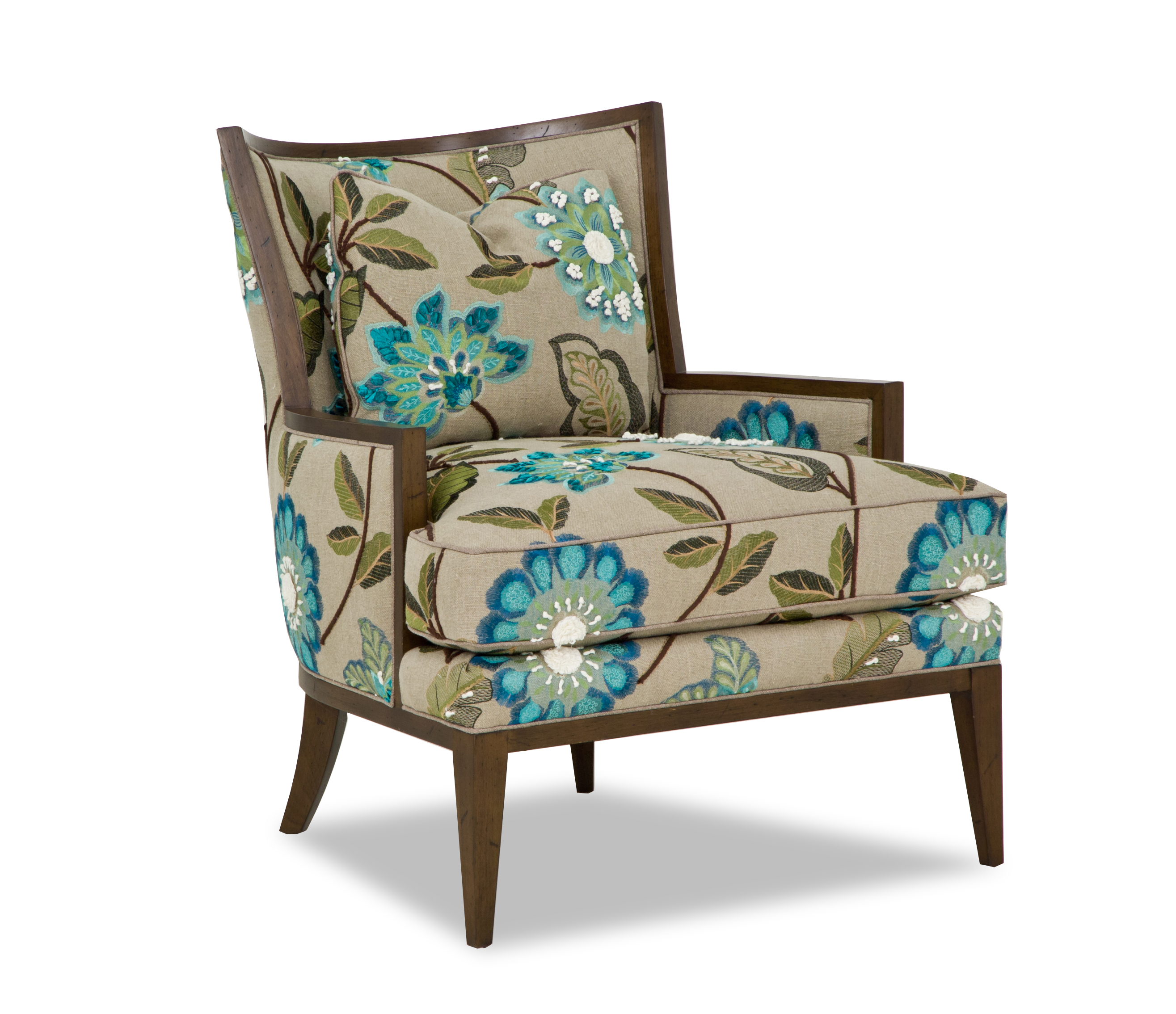 Columbo chair  with sunflower patterns from Taylor King 
