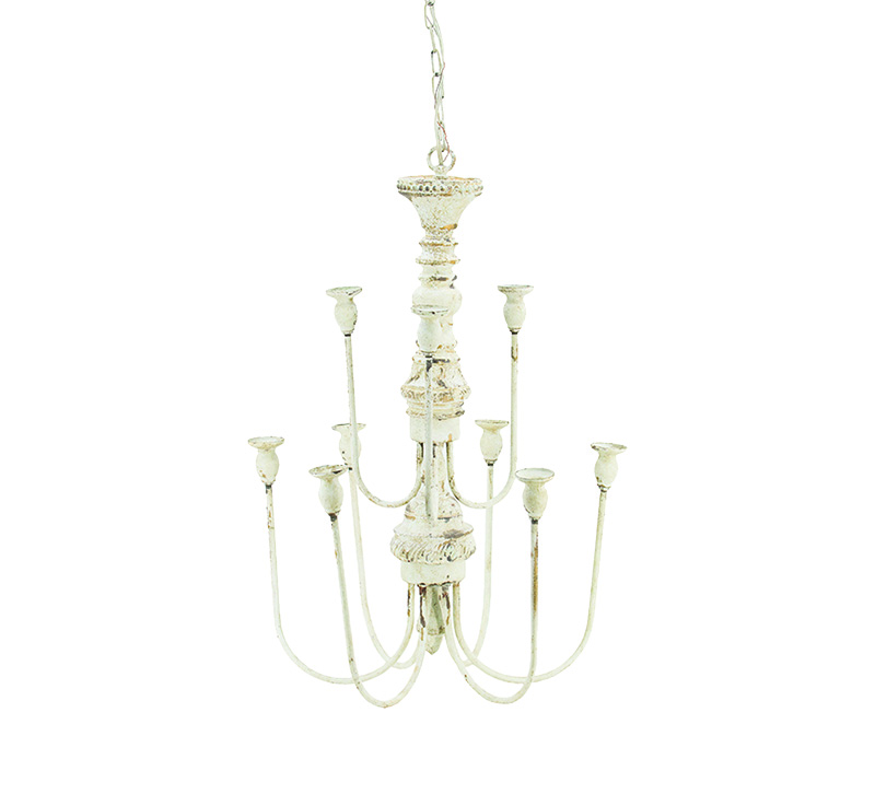 A&B Home white chandelier