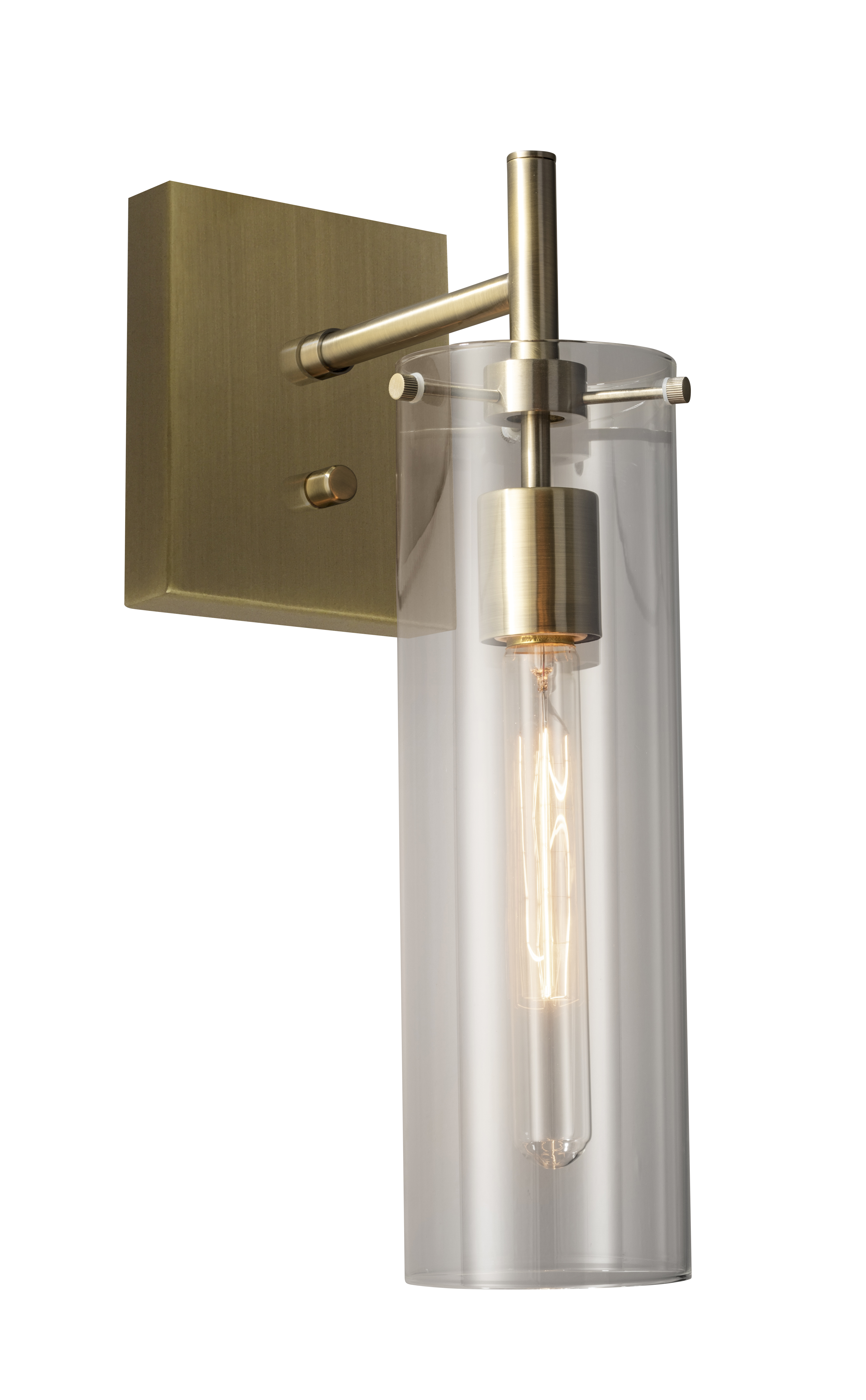 Dalton wall sconce in brass with Edison bulb from Adesso