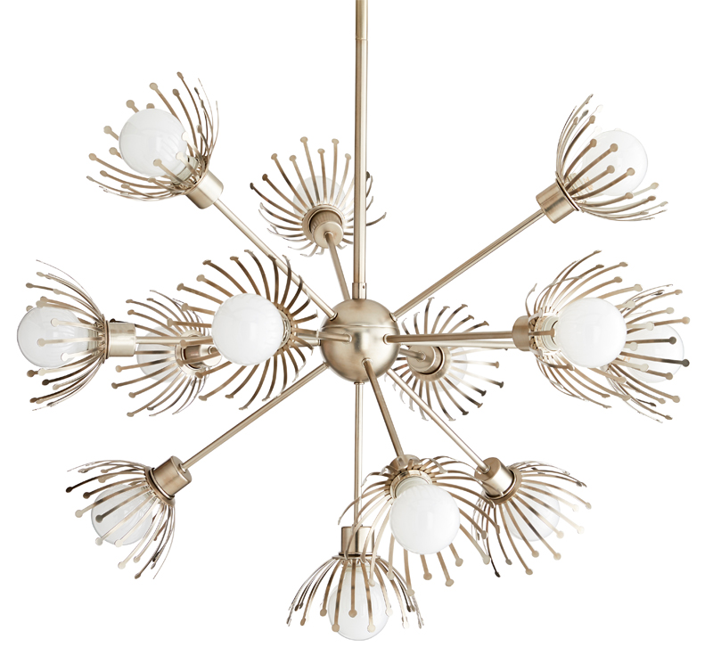Murphy chandelier with 13 sputnik lights from Arteriors Home
