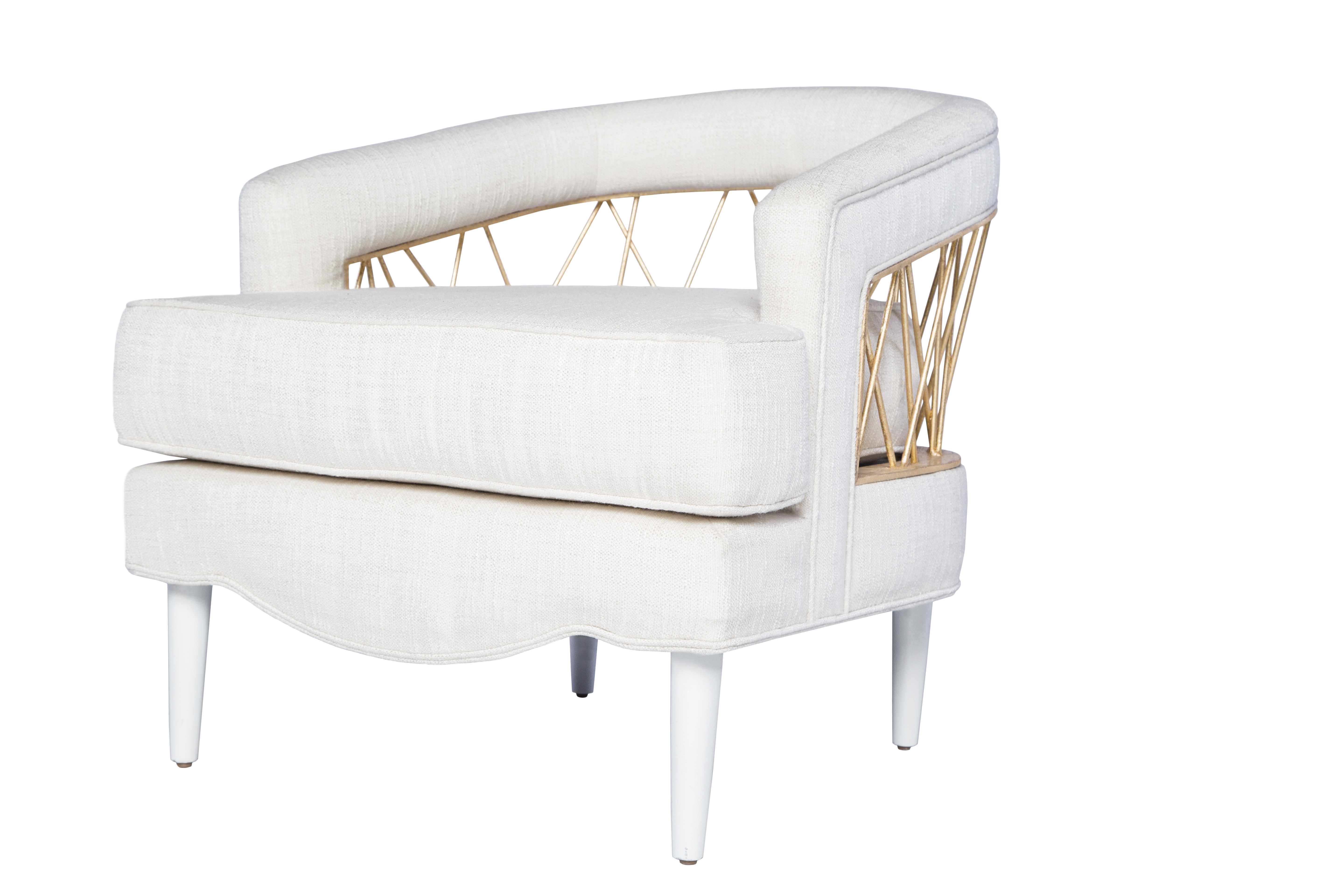 white Monterey lounge chair 