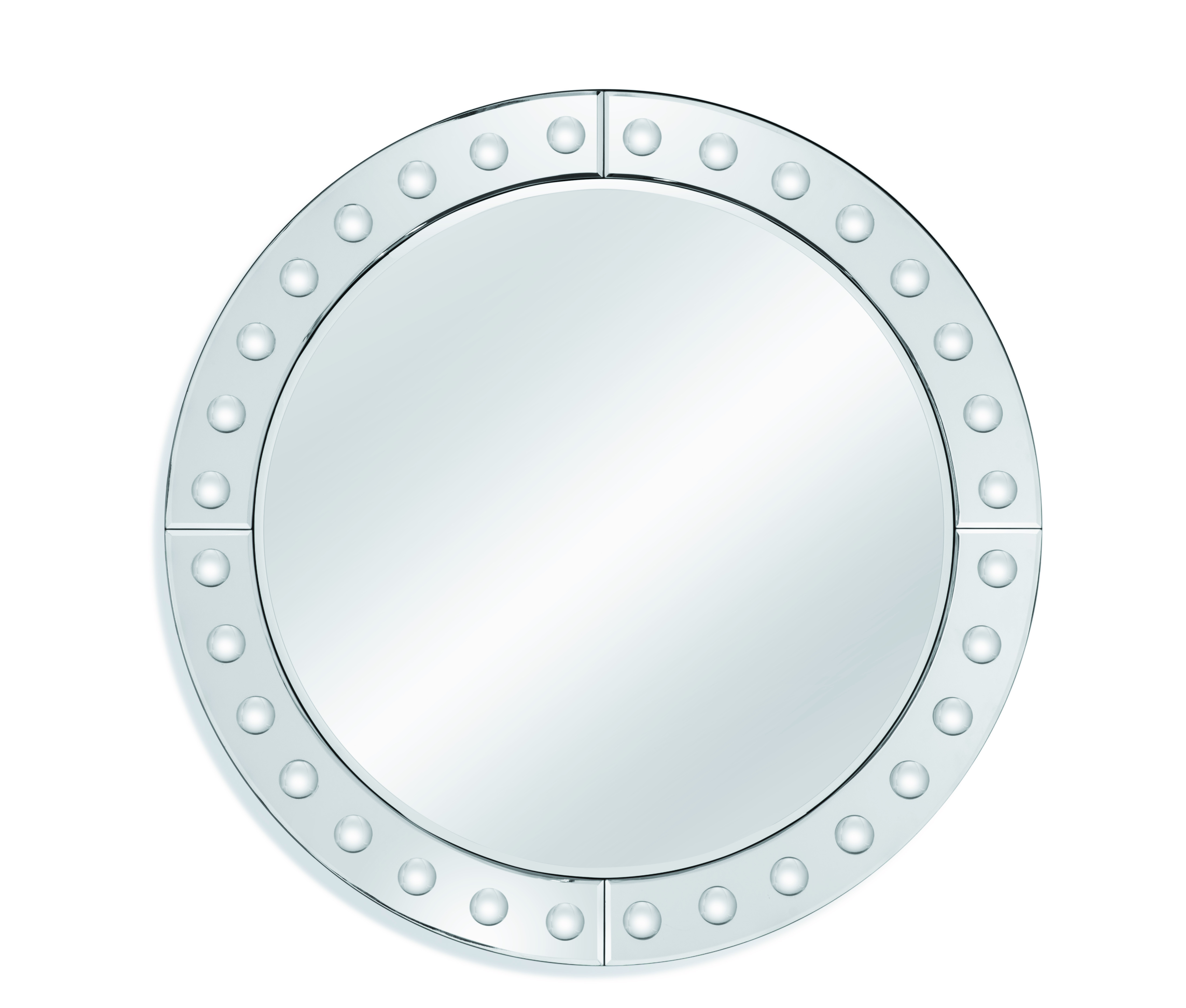 Calisse mirror in silver from Bassett Mirror Company