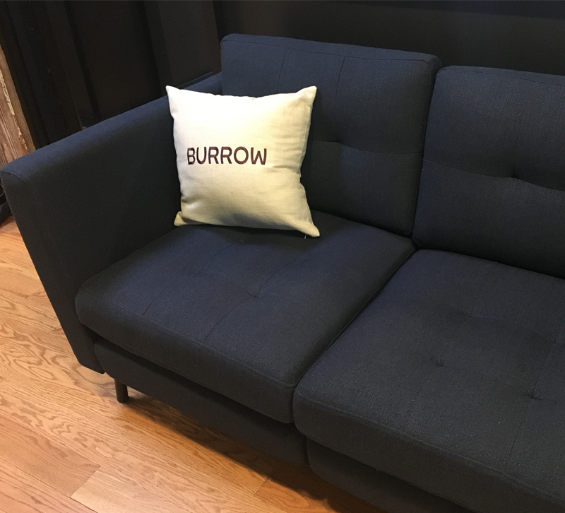 Burrow sofa in a box in navy