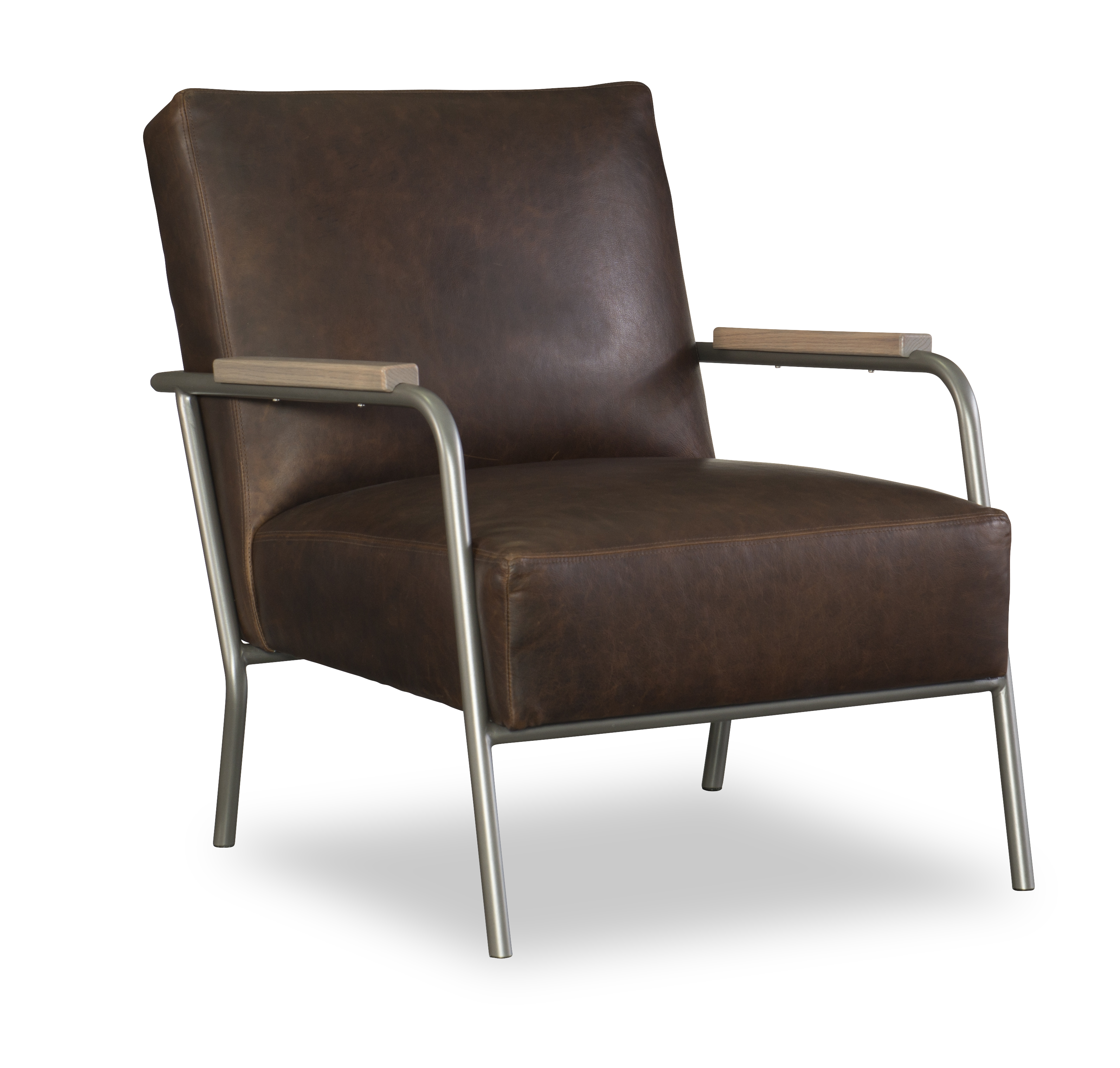 Levi chair upholstered in Arizona Rustic leather from CR Laine