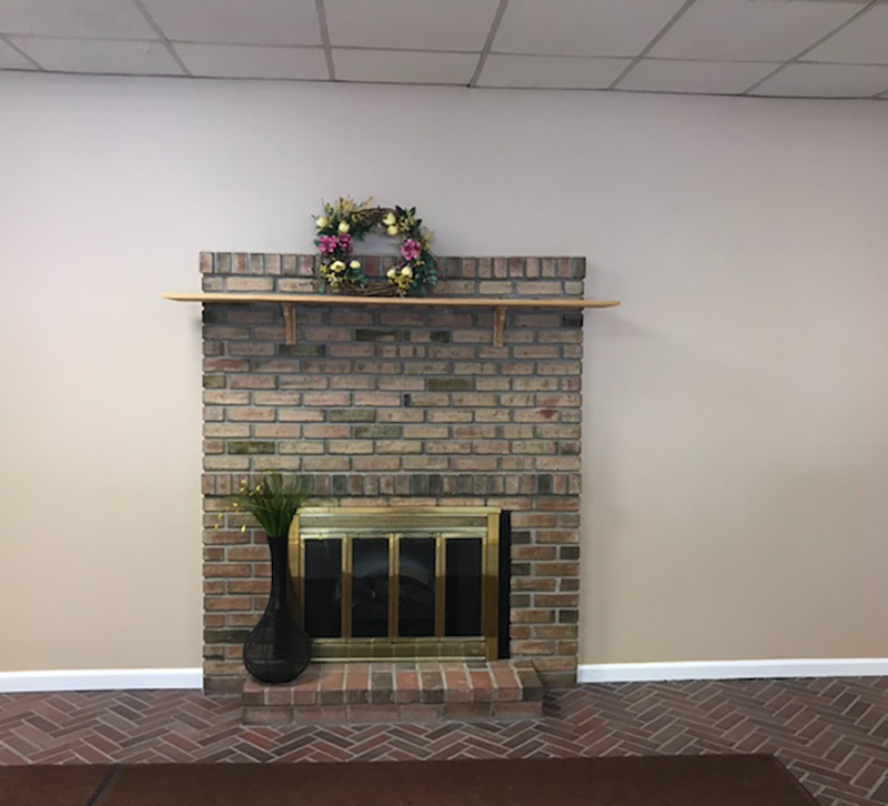 Carrie Fusella Fireplace Before