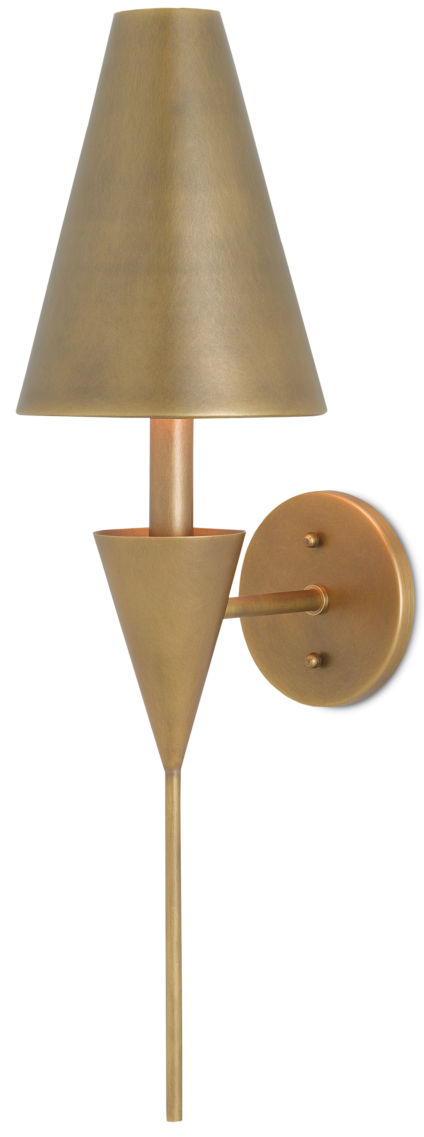 Girault wall sconce in brass from Currey & Co.