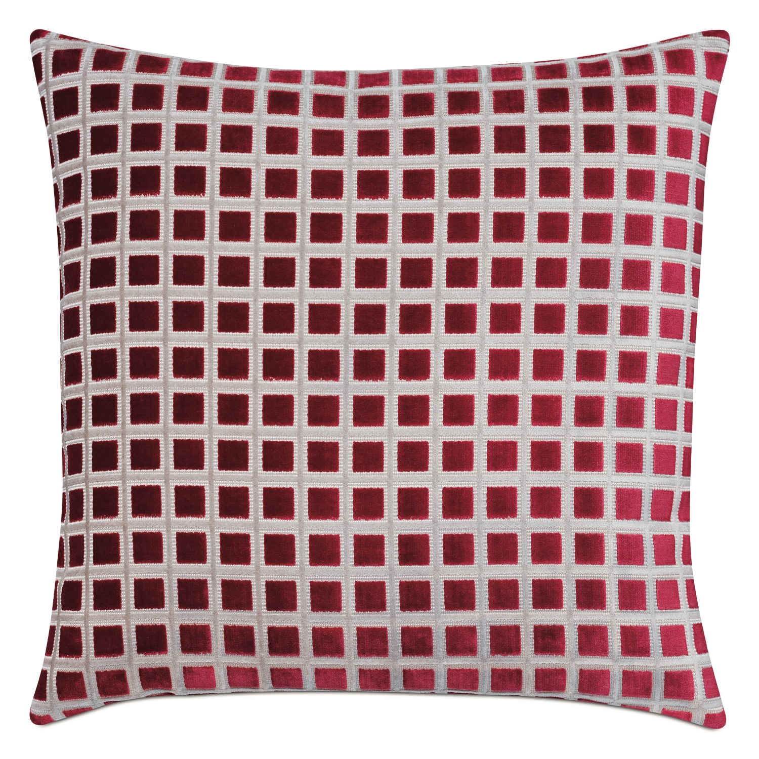 Eastern Accents Stamp Ruby pillow