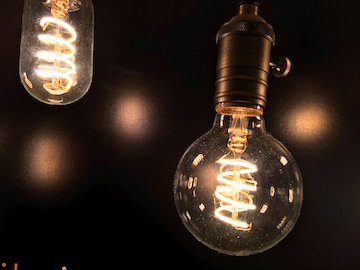 Edison LED bulb fixture frosted light bulbs