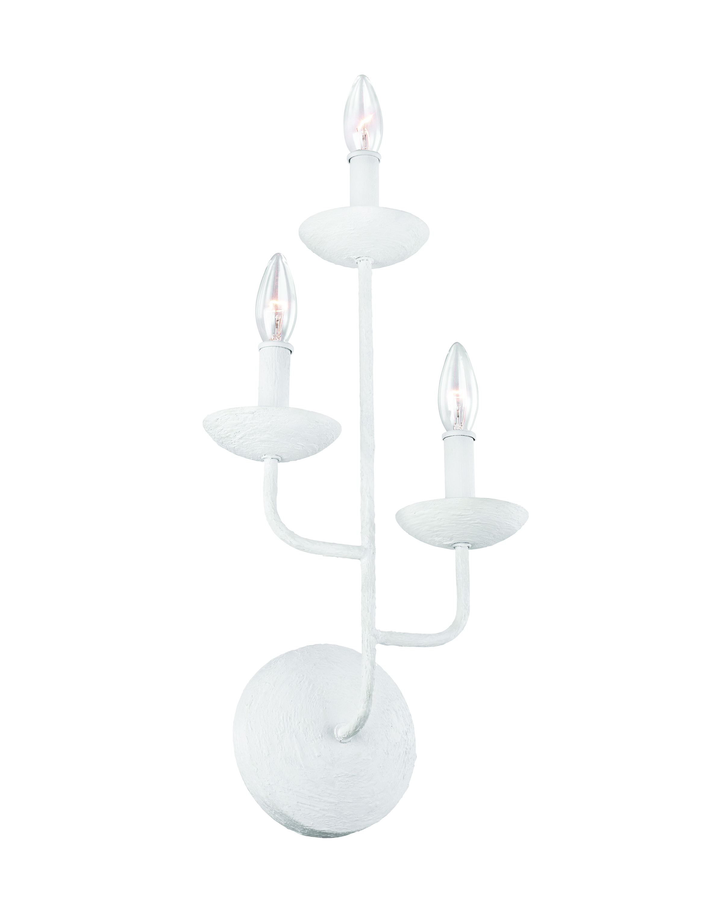Annie two-light sconce in white from Feiss