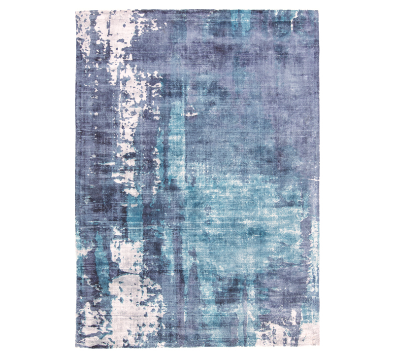 Emory Collection abstract area rug with light blues and purples from Feizy