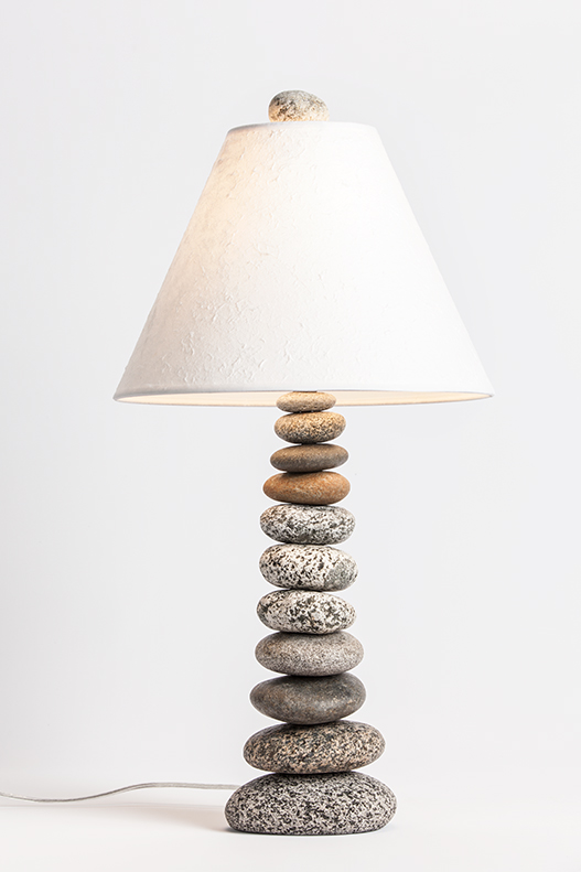 Funky Rock Designs coastal cottage lamp