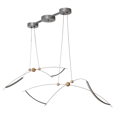 Wavy Copernicus pendant from Hubbardton Forge’s new Vermont Modern line 