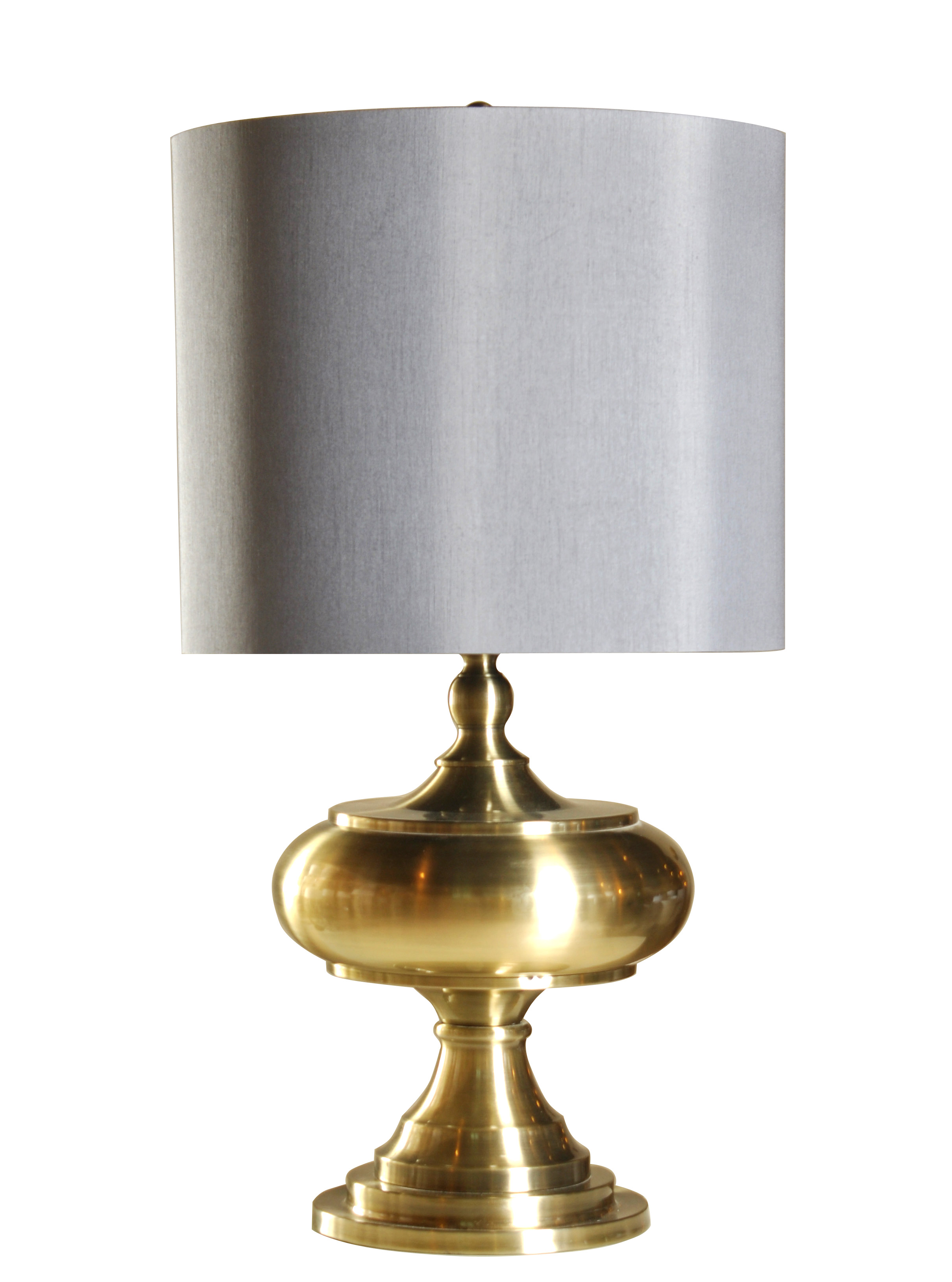 lamp with brass finish