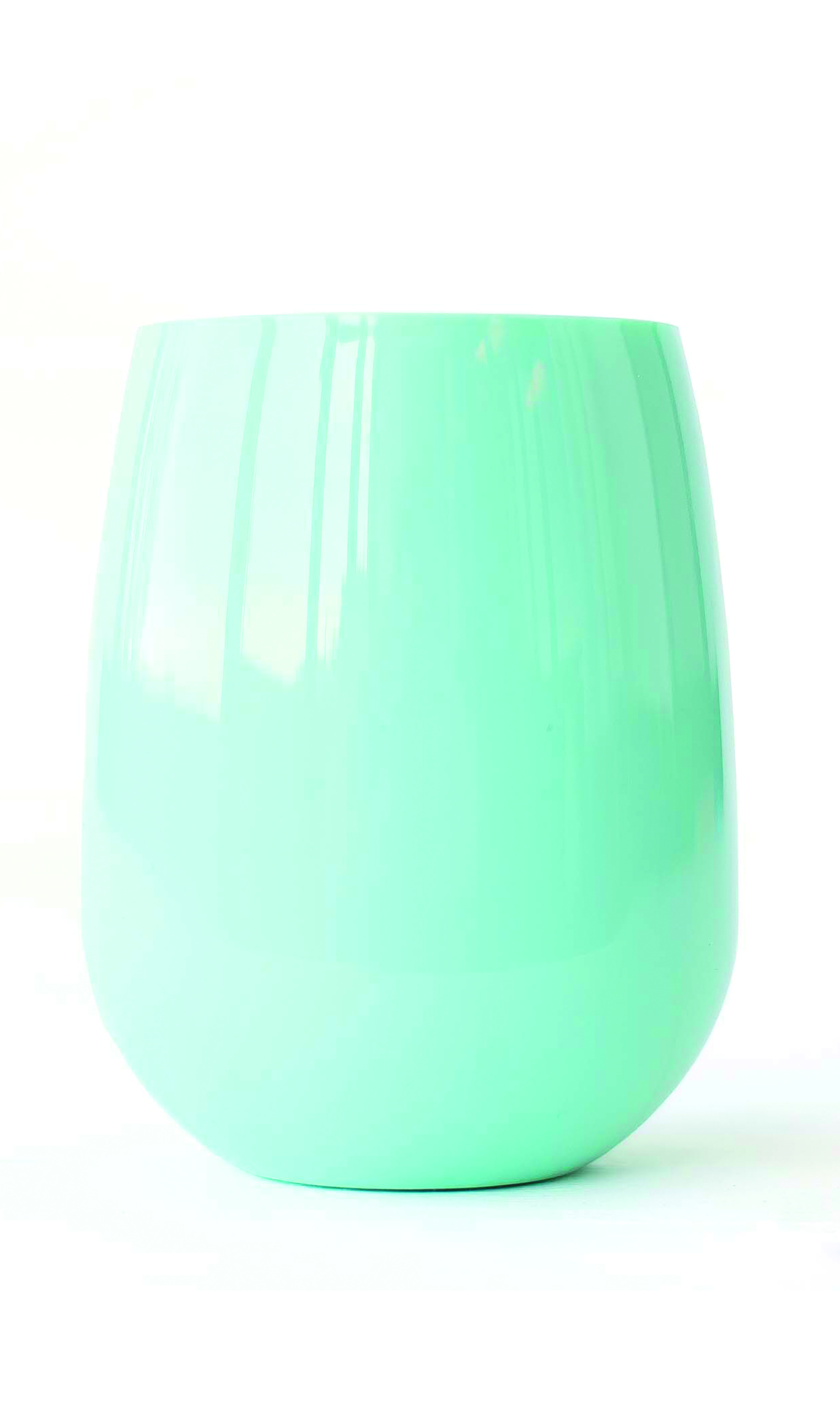 SymGlass stemless cup from Hester & Cook from Seafoam