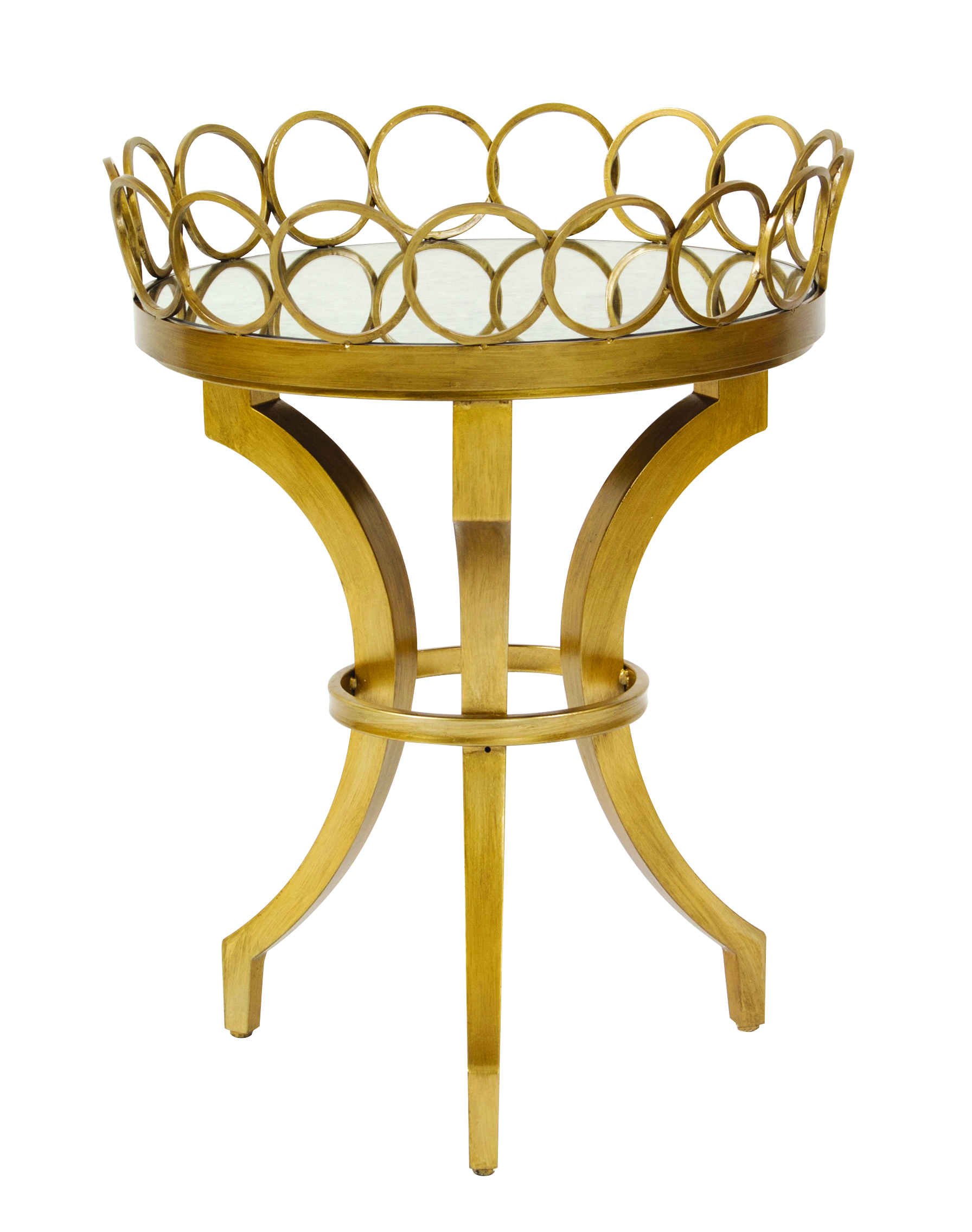 Bright Gold accent table from Howard Elliott