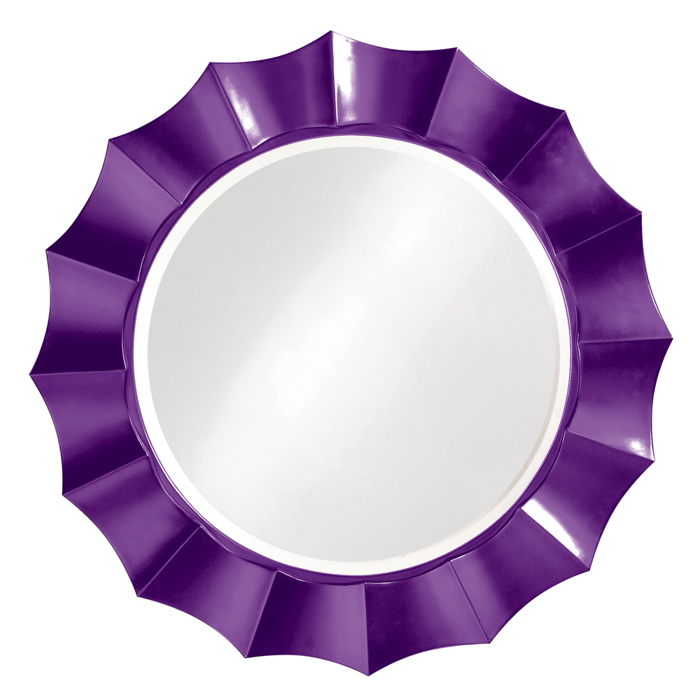 Howard Elliott Corona mirror in royal purple
