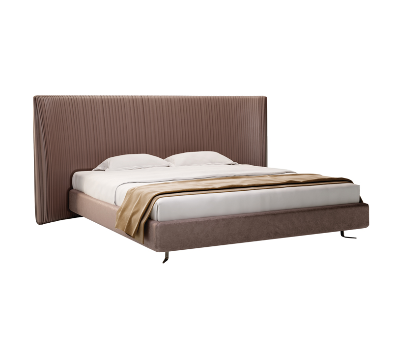 Penelope bed with large upholstered headboard from Jetclass