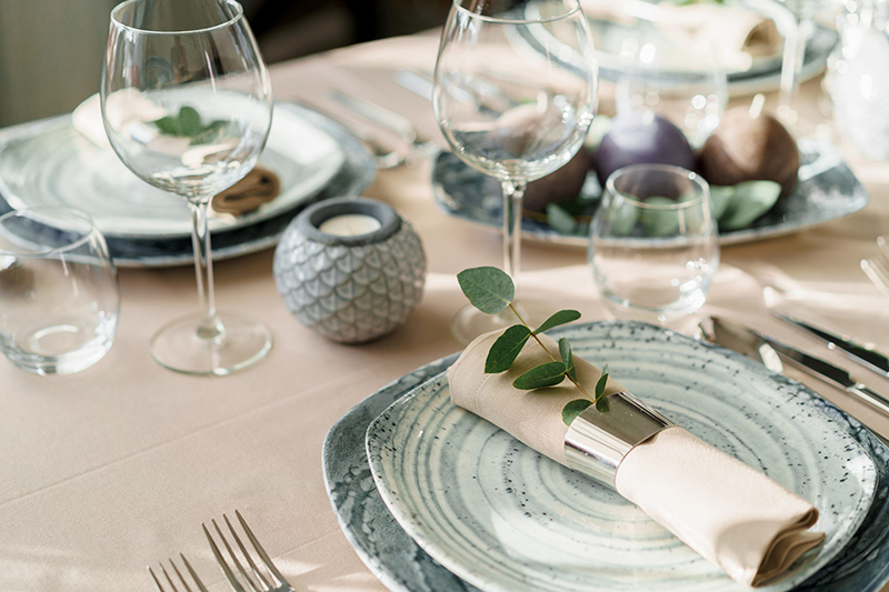 Laurence Carr Outdoor Table Settings