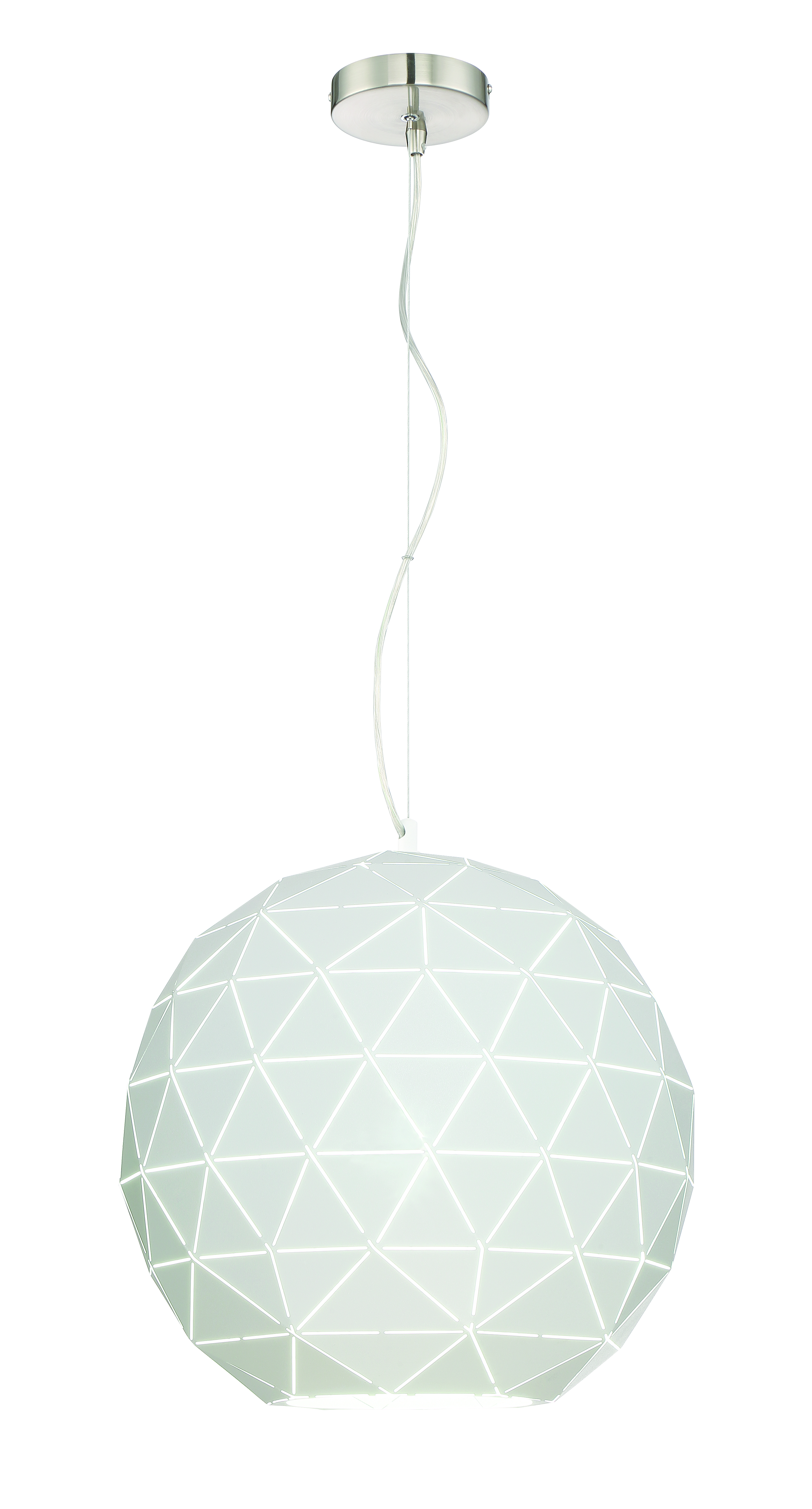 Pandora pendant with a white laser-cut shade from Lite Source