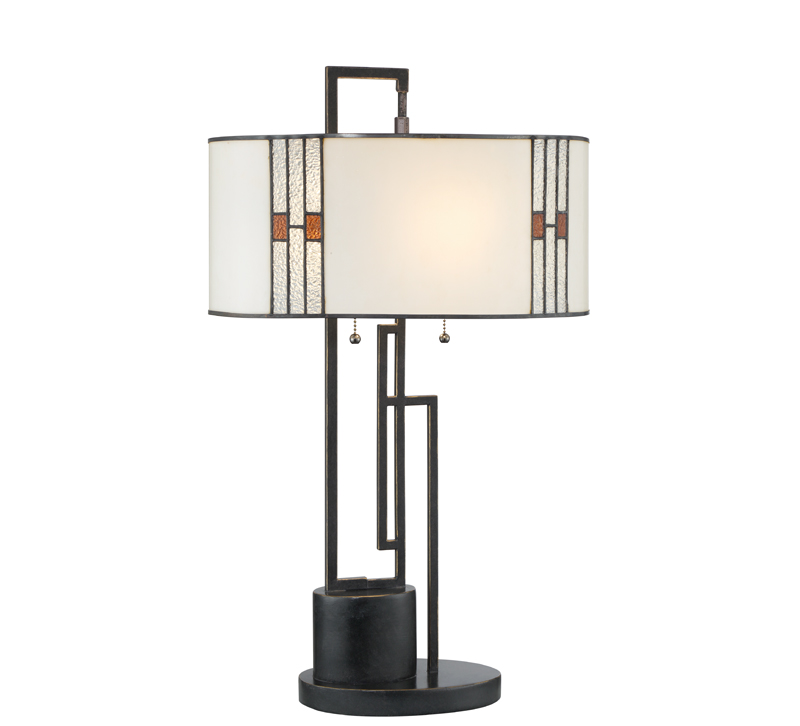 Wilshire table lamp with open rectangular base from Lite Source
