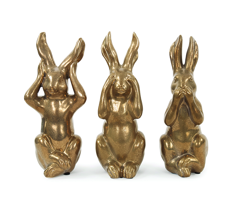 howard ellio bunnies ceramics