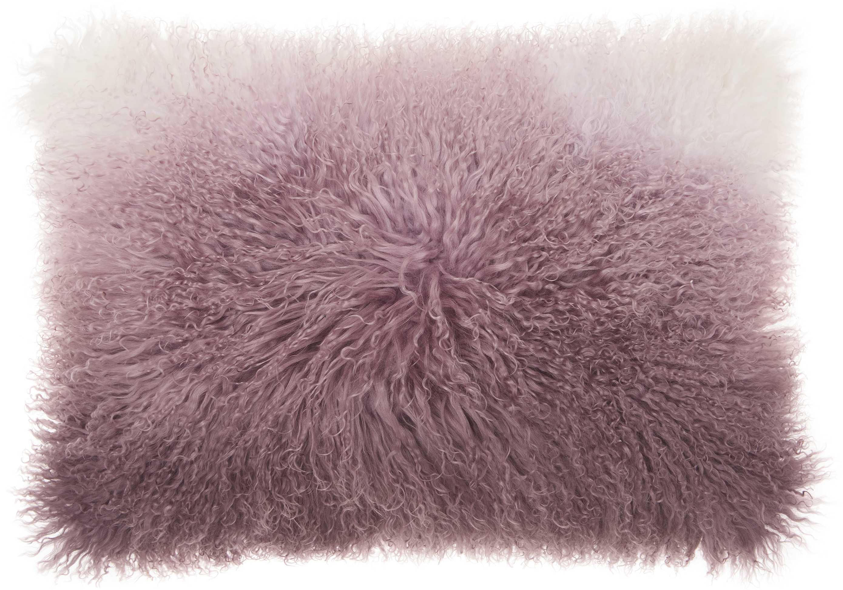 Couture fur pillow made of Tibetan lamp wool from Nourison
