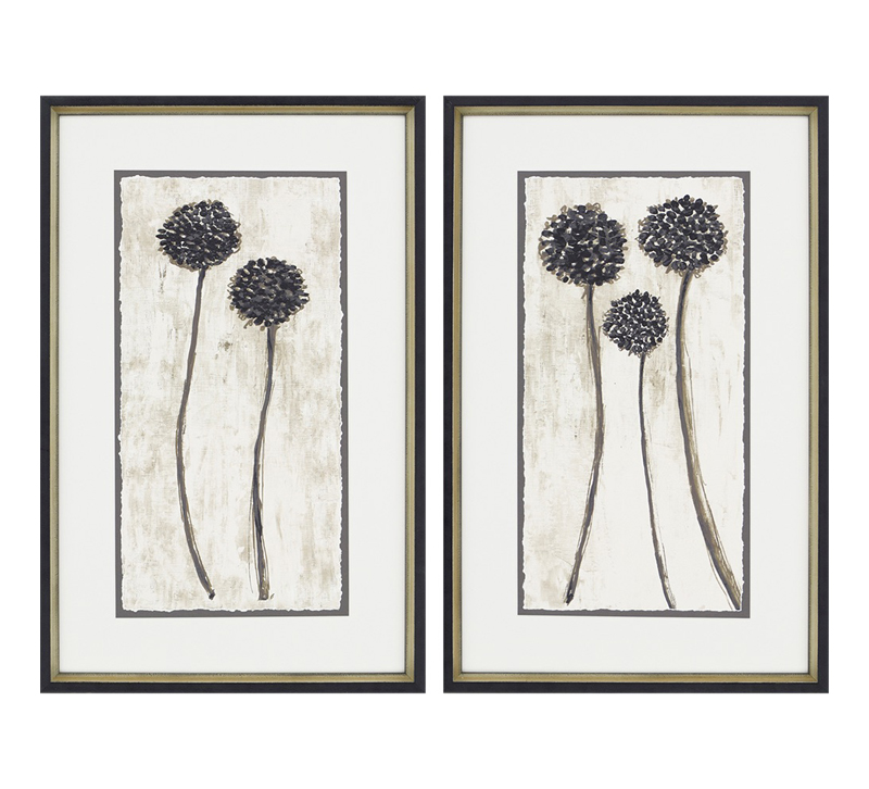 Night PK featuring a pair of giclées on a white background with a black and gold frame from Paragon