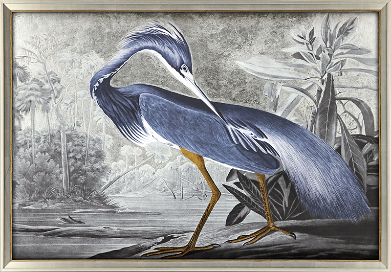 Paragon Wall Art Heron in Silver