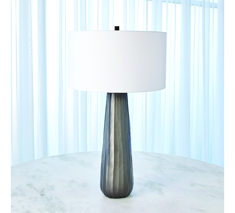studio a chased round aluminum table lamp
