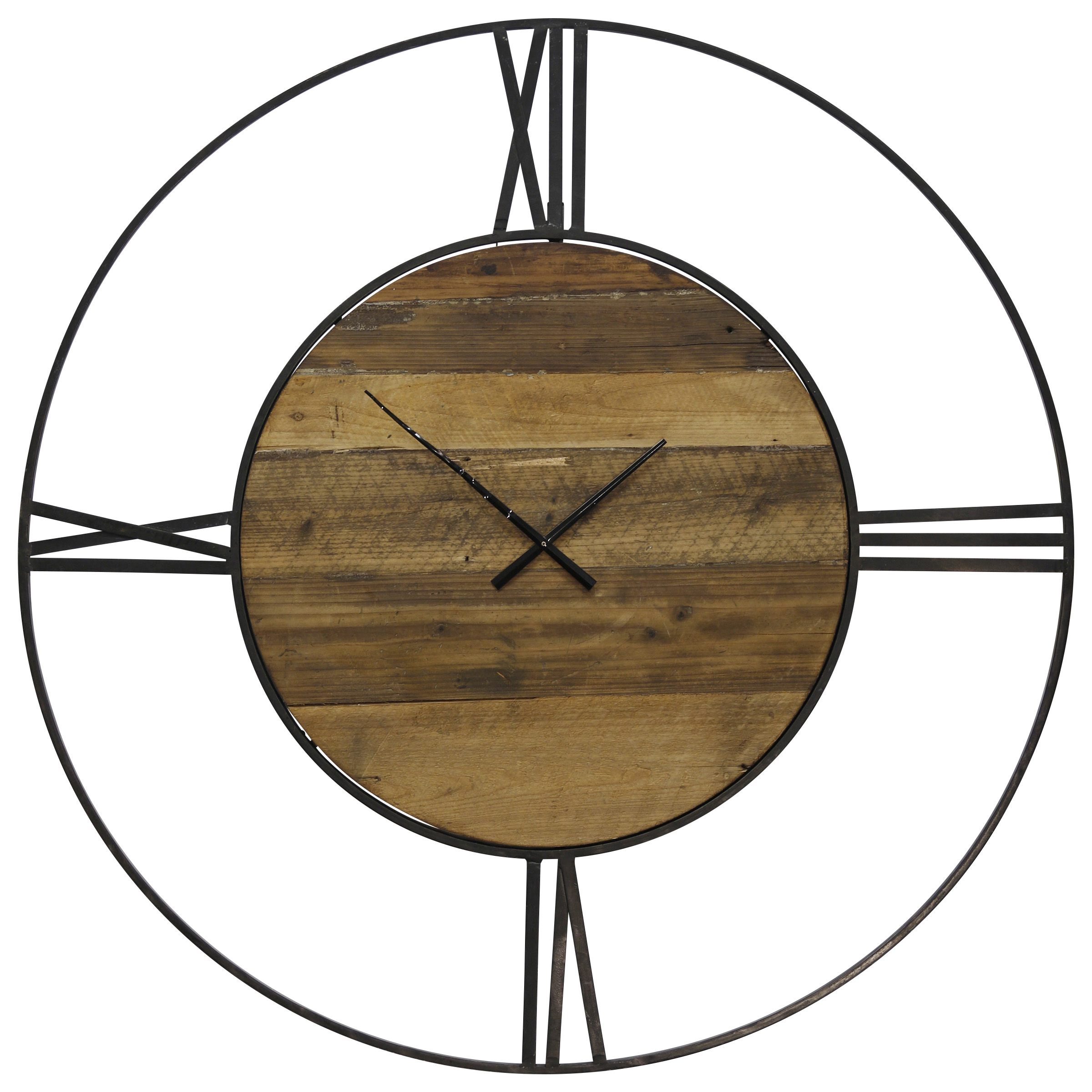 StyleCraft Metal & Wood wall clock