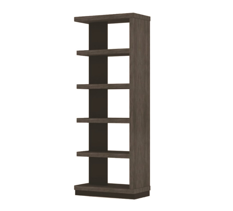 Wright Collection wooden four-shelf bookshelf from Twin Star Home