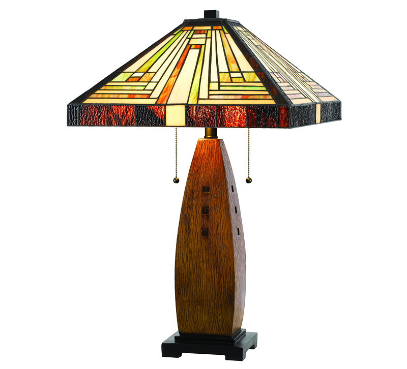 Cal Lighting Tiffany Glass Table Lamp