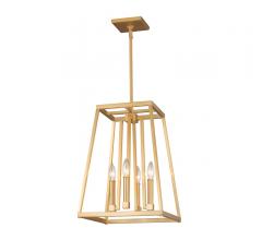 Conant Lantern Pendant in a gold finish from Feiss