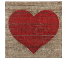 Heart wall art on wooden backboard from MWCBK
