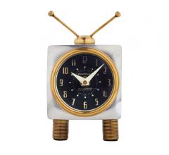 Tee Vee Clock featuring a TV design with antennas and legs from Pendulux