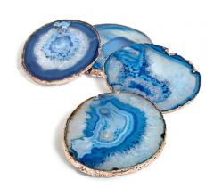 Blue agate Lumino Coasters from ANNA by RabLabs