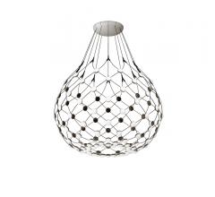 Mesh Suspension Lamp with integrated LED lights from Luceplan