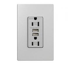 Eaton Designer USB Charger with Duplex Receptacle