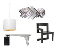 lamp, desk, chair and mirror from idea board