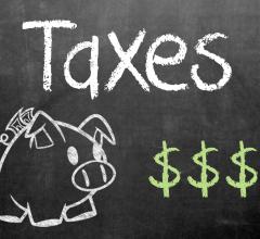 Taxes on Chalkboard via GotCredit.com