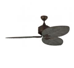Delray ceiling fan in Roman Bronze with Dark Walnut blades from Monte Carlo