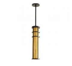 Keenan pendant with brass-finished steel and bronze framing from Arteriors Home.