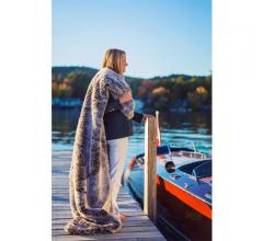 Pretty Rugged faux fur weather resistant boat blanket 