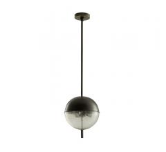 Keira Pendant from a Matte Black finish and a sphere globe to house the light from Arteriors Home