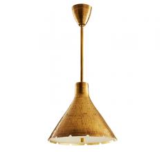 Kimberly Pendant with a cone-shaped shade in gold from Arteriors Home