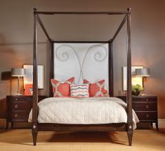Harden Furniture upholstered canopy bed