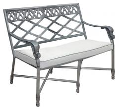 Castelle metal garden bench 