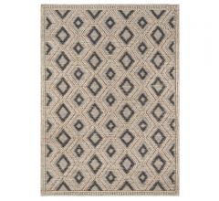 Andres Area Rug with a beige diamond pattern from Momeni